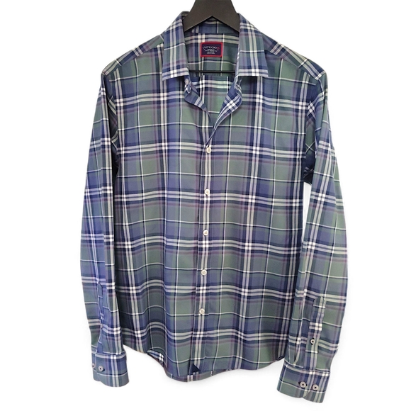 UNTUCKit Other - UNTUCKit Cotton Button Up Shirt Mens Medium Plaid Long Sleeve 100% Cotton